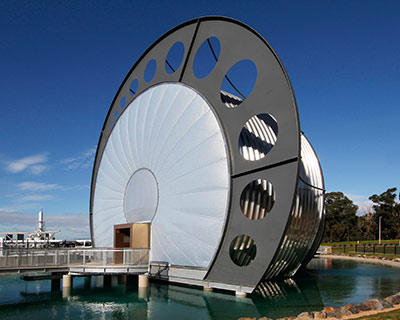 gippsland water factory vortex center mimics a maelstrom