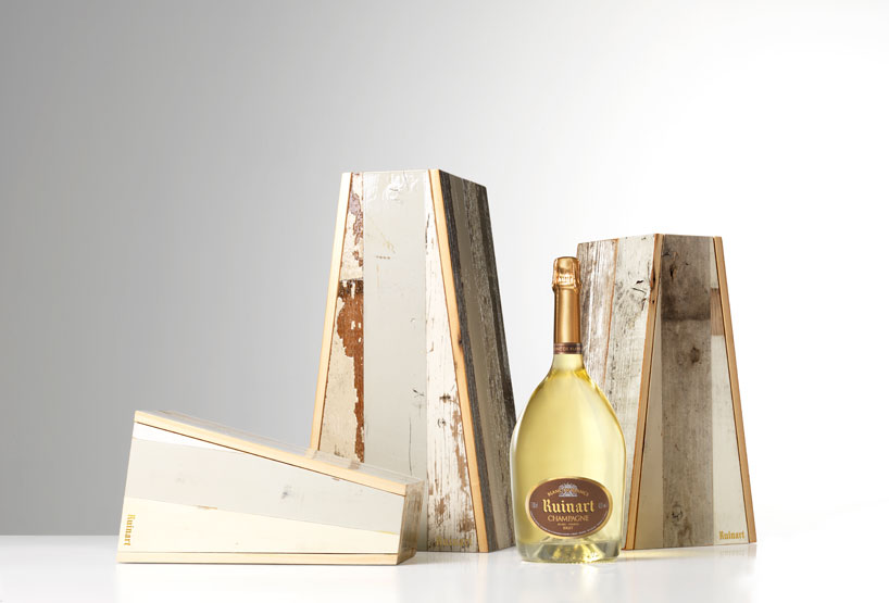 piet hein eek: reclaimed wooden packaging for ruinart
