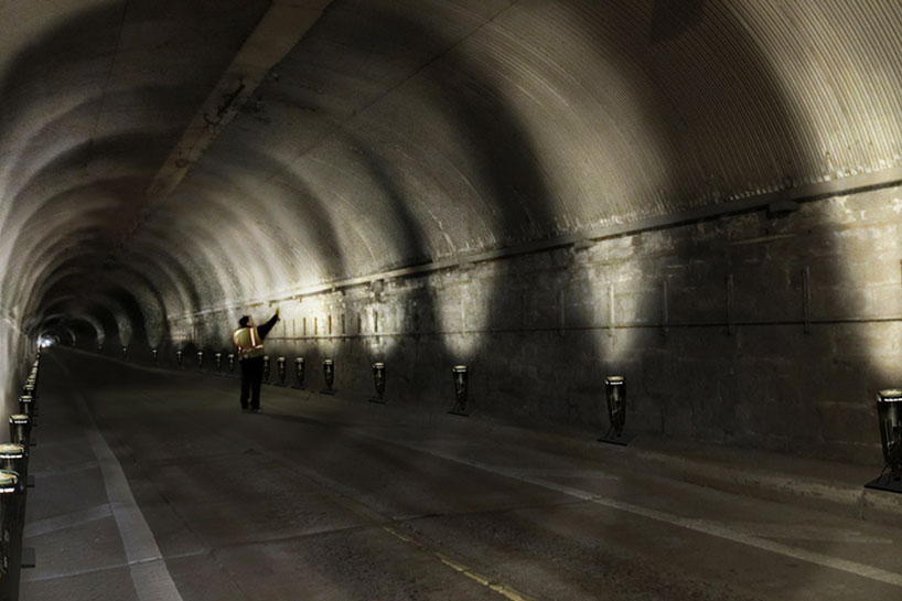 NYC tunnel transformed into multisensory installation