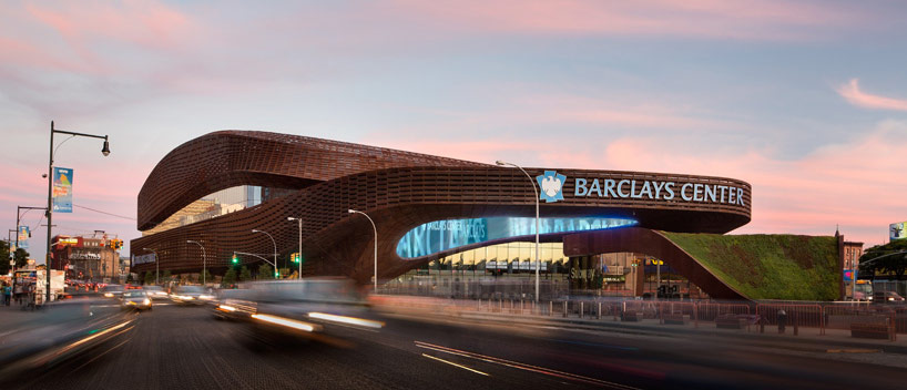 barclays center anchors atlantic yards with rusted steel skin