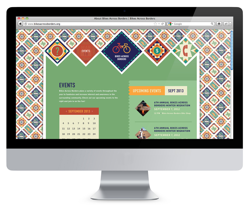 bikes across borders re-brand by sarah surrette