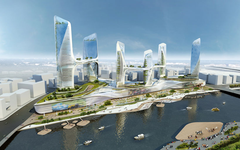 UNStudio to build up the tongzhou waterfront with CBD complex 