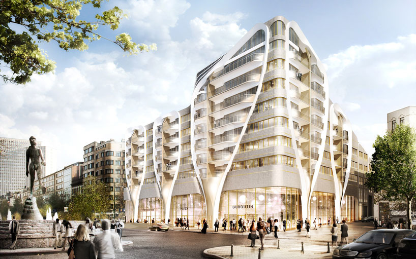 UNStudio designs mixed use plaza at le toison d'or in brussels