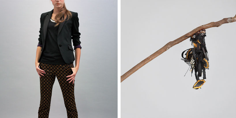 insect homes from couture textiles by aki inomata