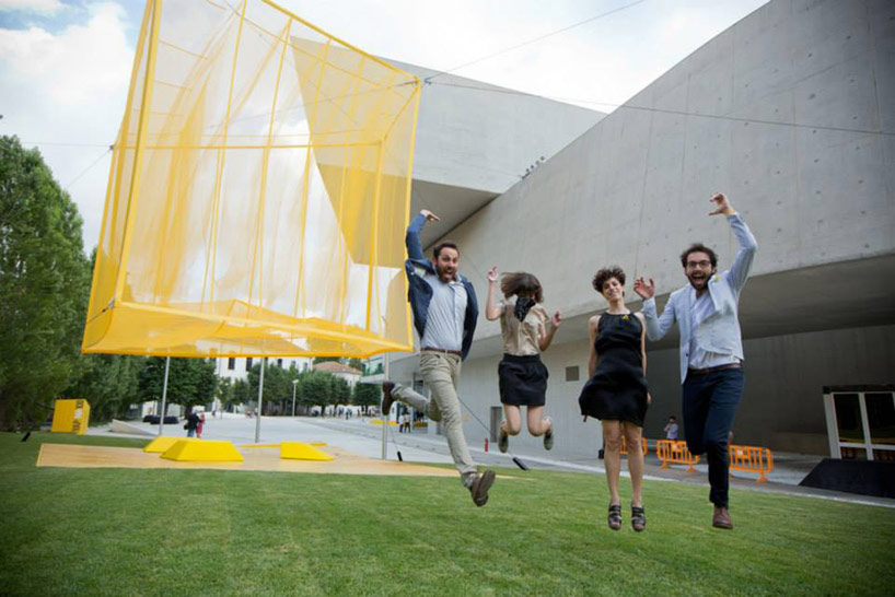 bam! studio debuts monumental weightless cube at MAXXI