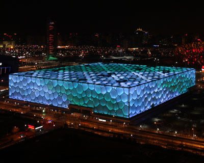 jennifer wen ma + zhen jianwei illuminate beijing water cube 