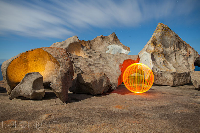 luminous aerial spheres - ball of light by denis smith