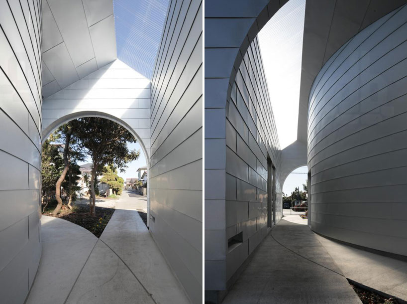 UA architects curves pathway through shirasagi museum