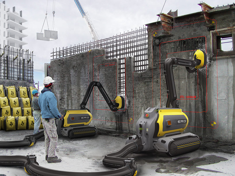 erasing and recycling buildings with ero robot