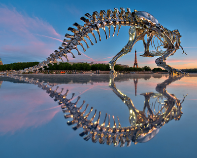 philippe pasqua: full-scale t-rex in paris