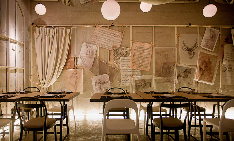 restaurant influenced by an artist's backyard by metaphor