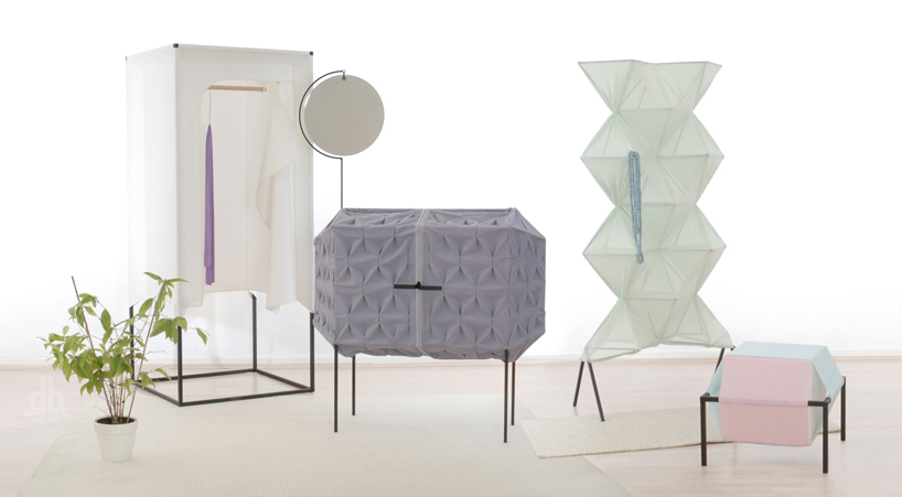 german designer meike harde's textile furniture series LONDON