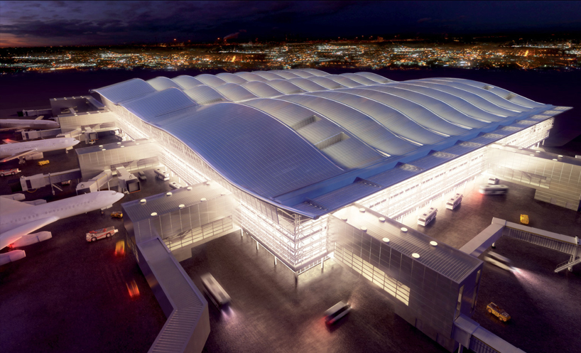 heathrow new terminal 2 features an undulating roof by LVA