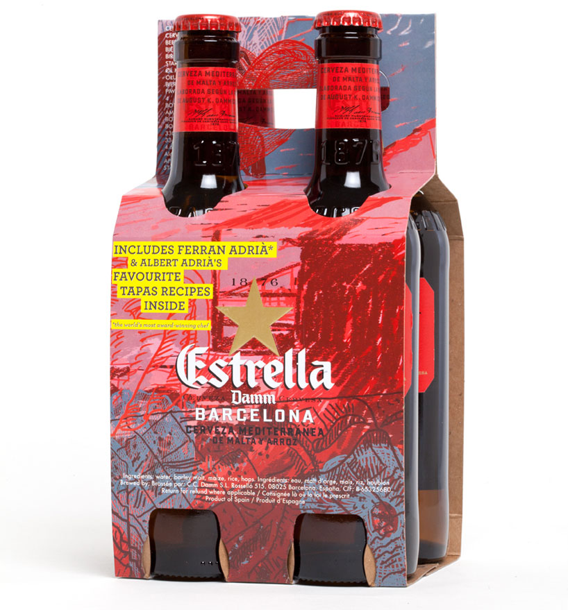 Marti Guixe Designs Packaging For Estrella Damm Beer