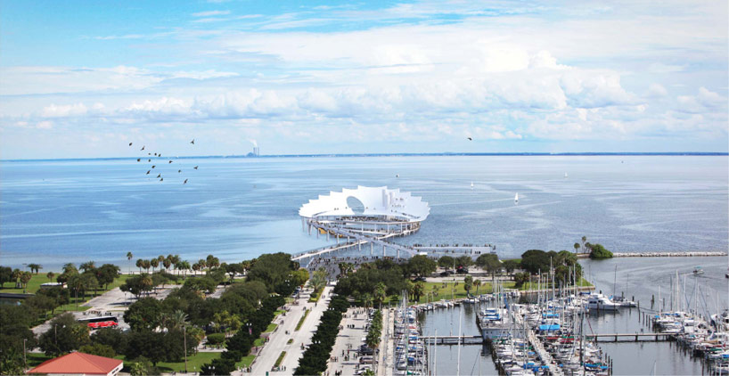 michael maltzan unveils the lens for st petersburg pier