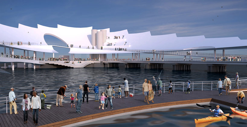 michael maltzan unveils the lens for st petersburg pier