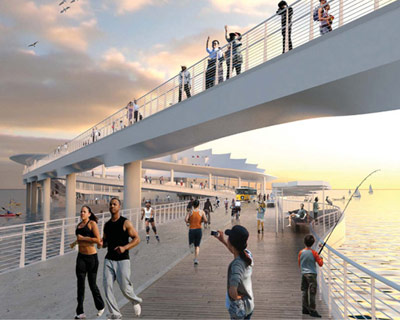 michael maltzan unveils the lens for st petersburg pier