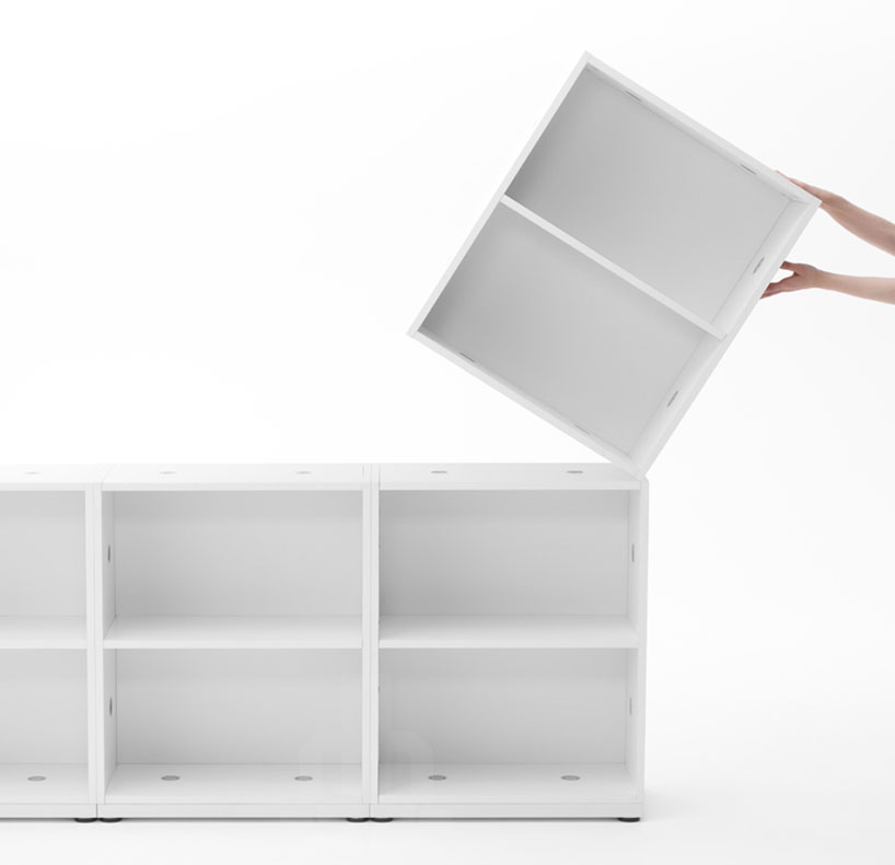 nendo: ofon coin-assembled office furniture for kokuyo 