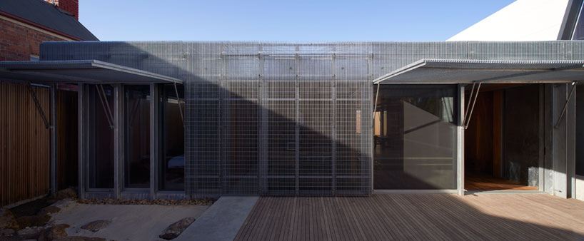 sean godsell's edward street house sports grated metal skin