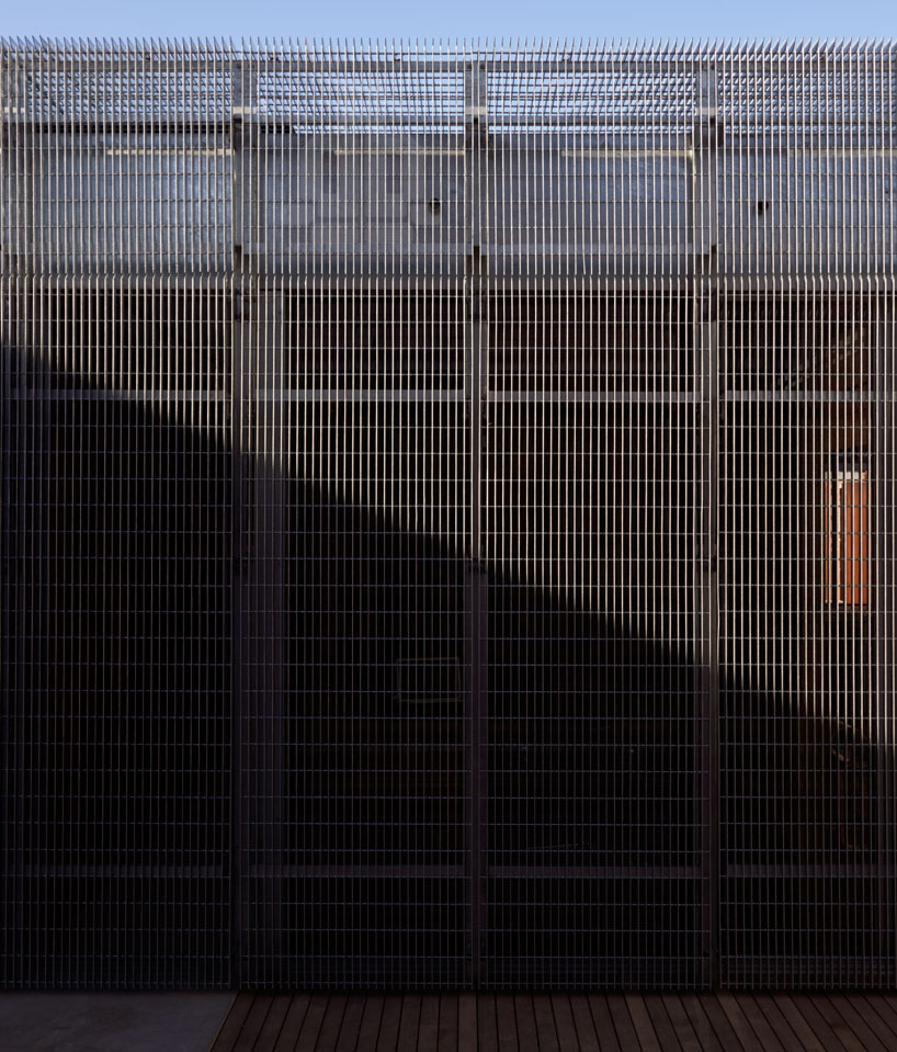 sean godsell's edward street house sports grated metal skin