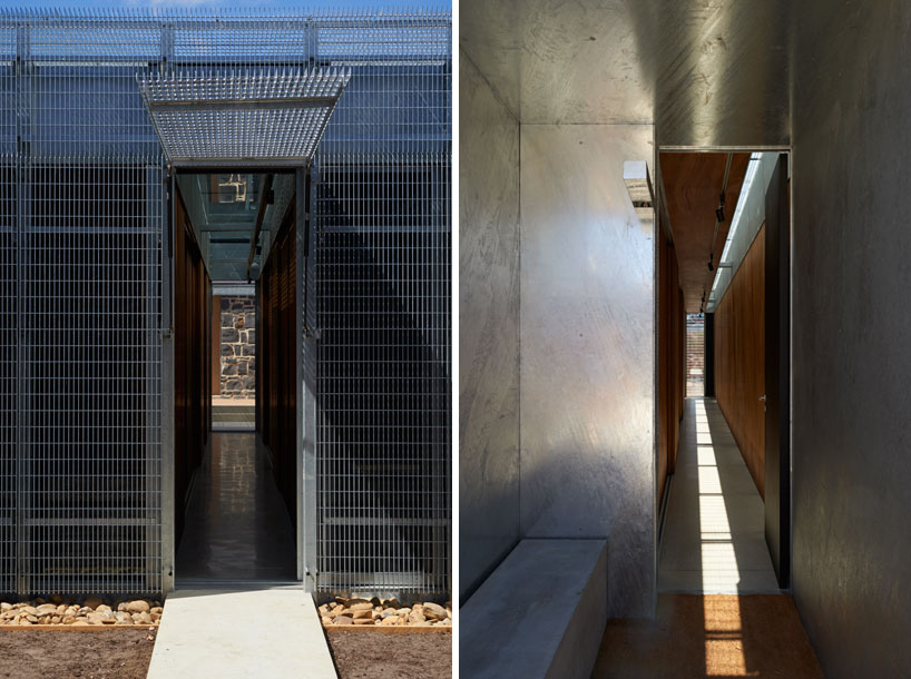 sean godsell's edward street house sports grated metal skin