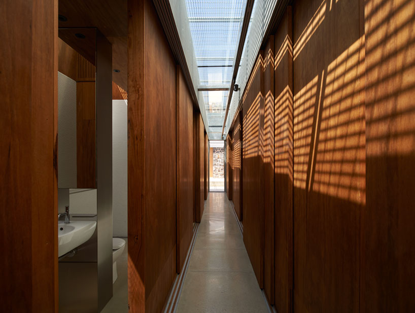 sean godsell's edward street house sports grated metal skin
