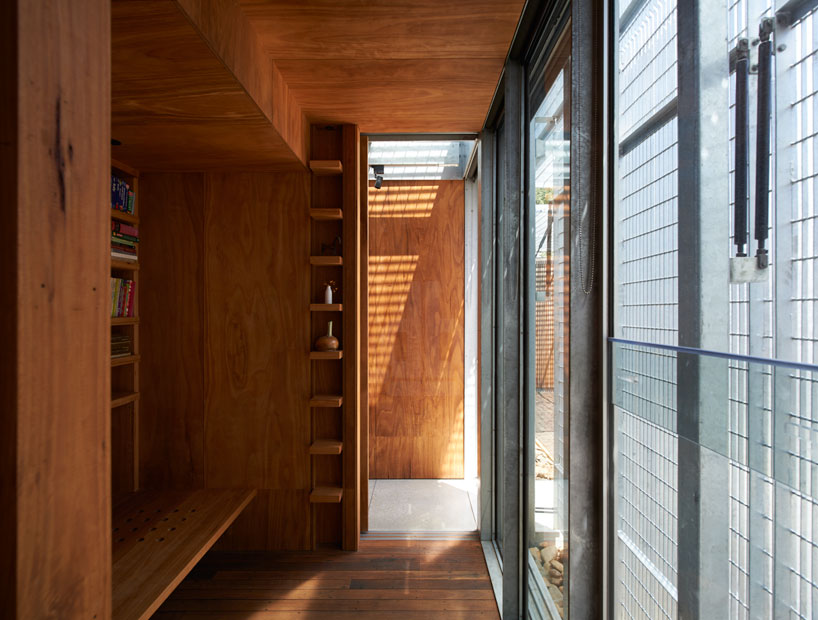sean godsell's edward street house sports grated metal skin