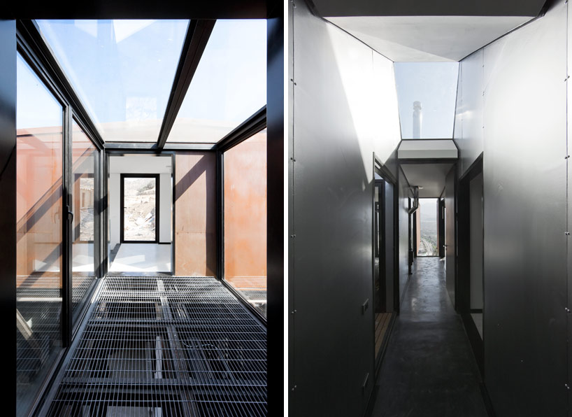 casa oruga: shipping container home snakes across the andes