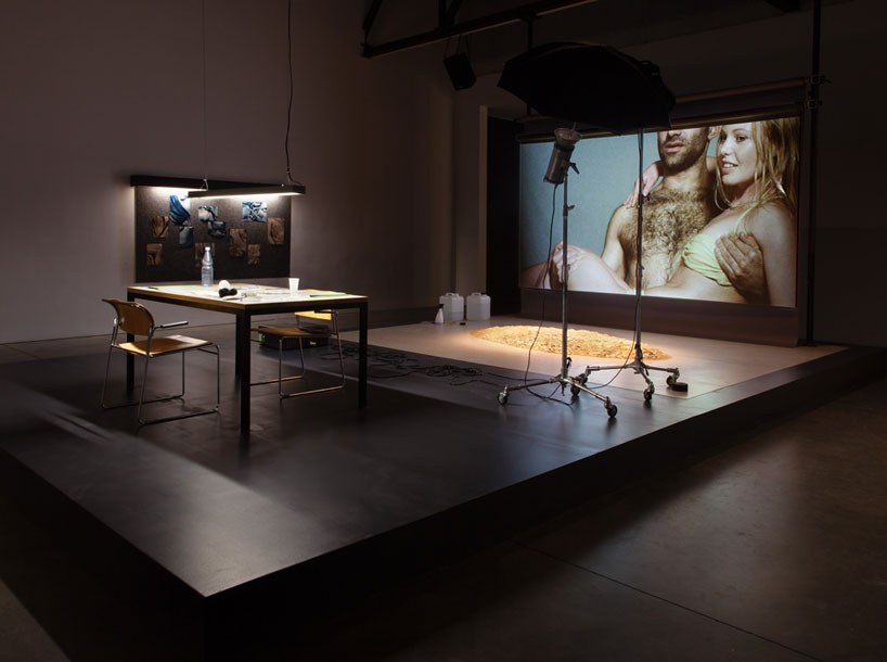 simon fujiwara transforms new york’s andrea rosen gallery into a surreal theatre