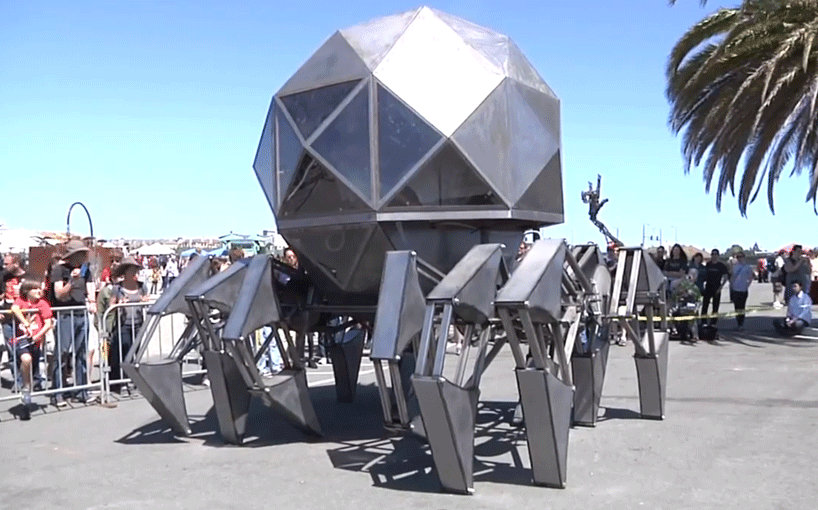 solar + wind powered robotic geodesic dome