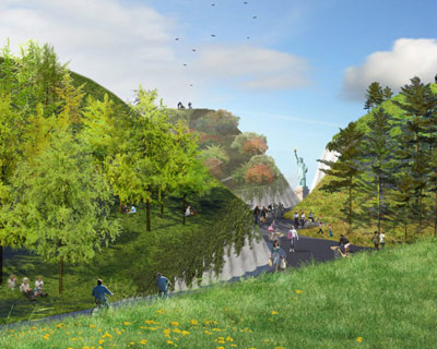 west 8: governor's island masterplan breaks ground