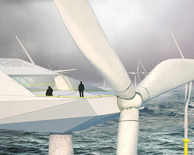 off-shore wind turbine lofts by morphocode