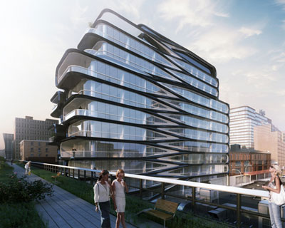zaha hadid unveils luxury condo along new york's high line