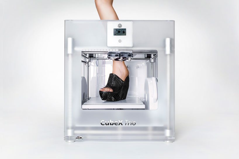 cubify's downloadable 3D printed shoes by janne kyttanen