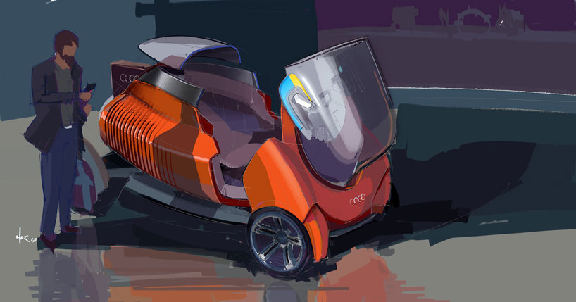 3D printed concept car for AUDI self-assembles itself