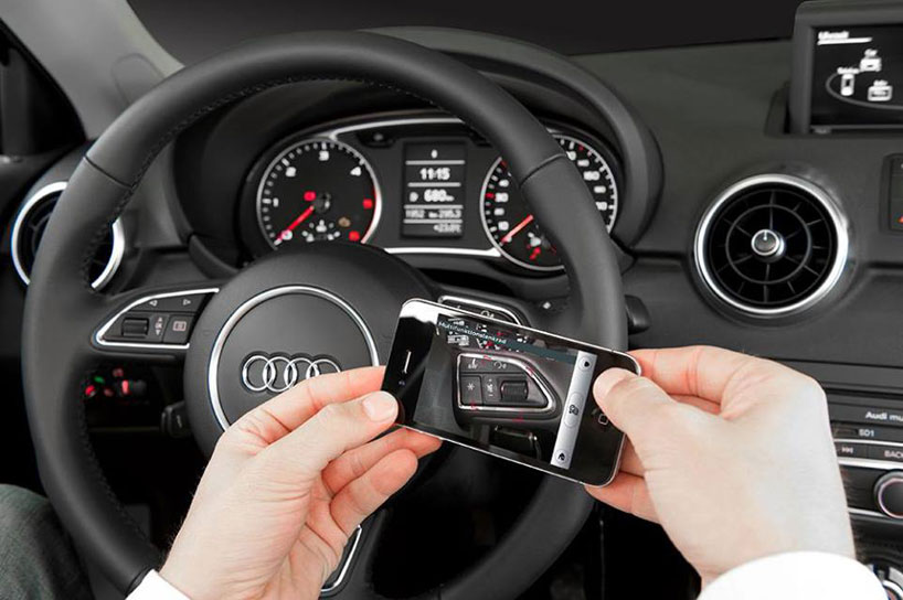 AUDI A3 car manual enhanced by augmented reality app