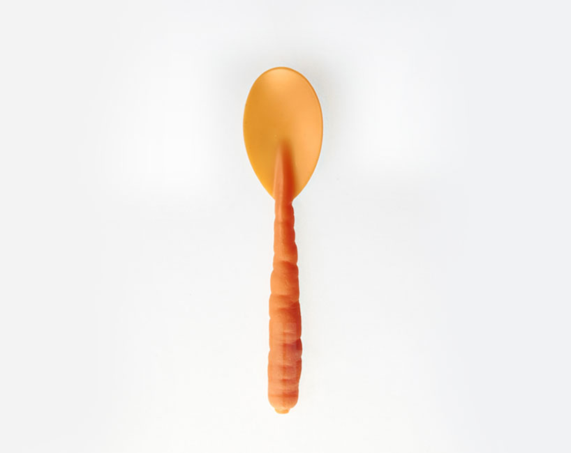 biodegradable tableware influenced by fruits and vegetables 