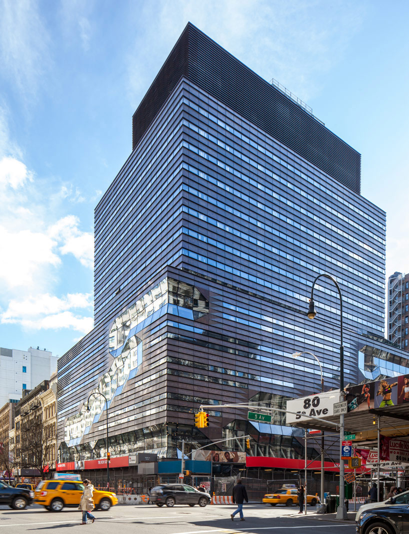 SOM: university center at the new school nears completion 