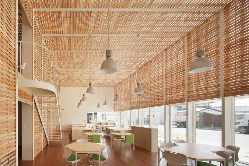 SUEP. uses traditional bamboo folk craft in office of wickerwork