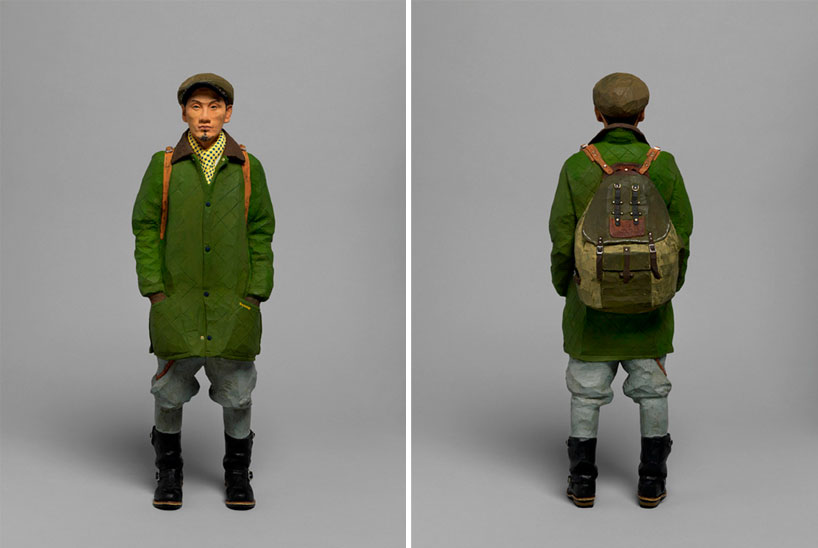 miniature woodcarvings of urban youths by tomoaki suzuki