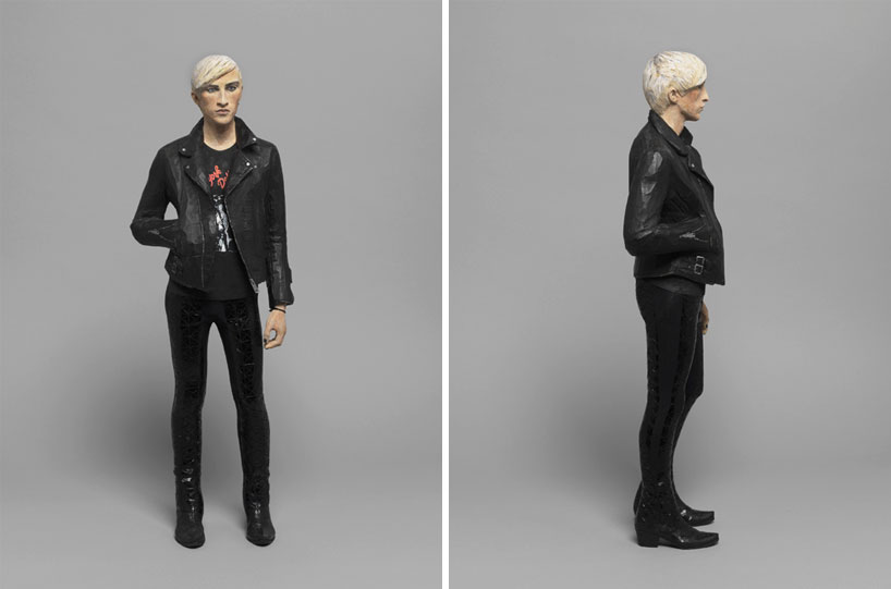 miniature woodcarvings of urban youths by tomoaki suzuki