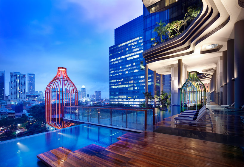 WOHA's parkroyal hotel features curved high rise gardens