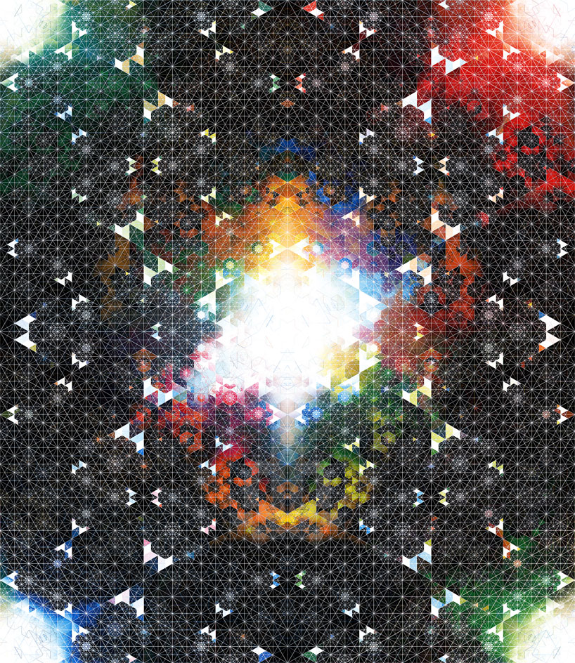 andy gilmore's nebula series of juxtaposing geometries
