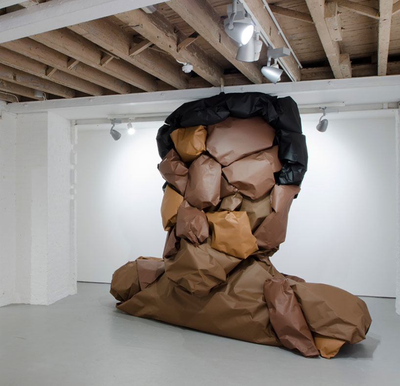larger-than-life paper busts by jose lerma + hector madera