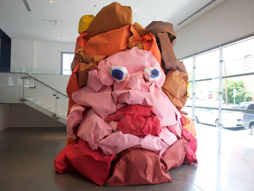 larger-than-life paper busts by jose lerma + hector madera