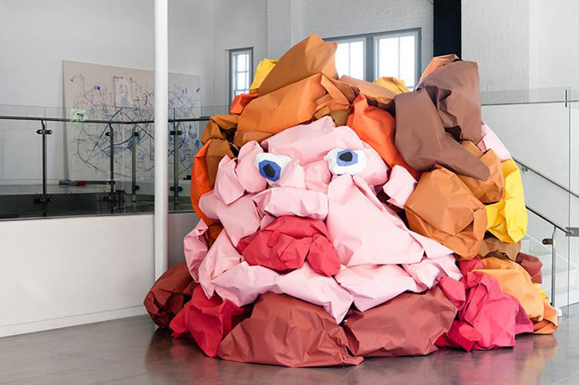 larger-than-life paper busts by jose lerma + hector madera