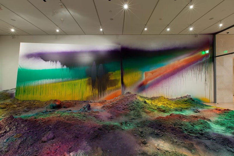 katharina grosse's pearlescent installation unfolds within espace louis  vuitton in venice