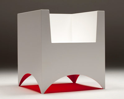 keisuke fujiwara's lightweight reflection sofa illuminates color