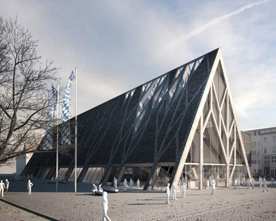 modostudio propose timber-beam museum of bavarian history 
