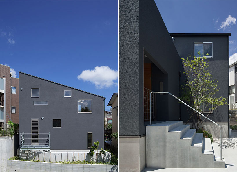 movedesign: house in nanakuma features layered staircase